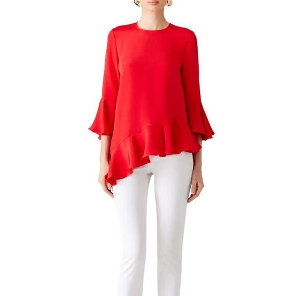 Alexis Tops - Alexis Red Stone top womens XS Cherry holiday festive formal asymmetrical hem
